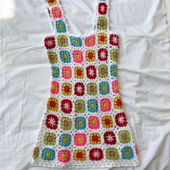 Jolie multi crochet bodycon dress Clearance